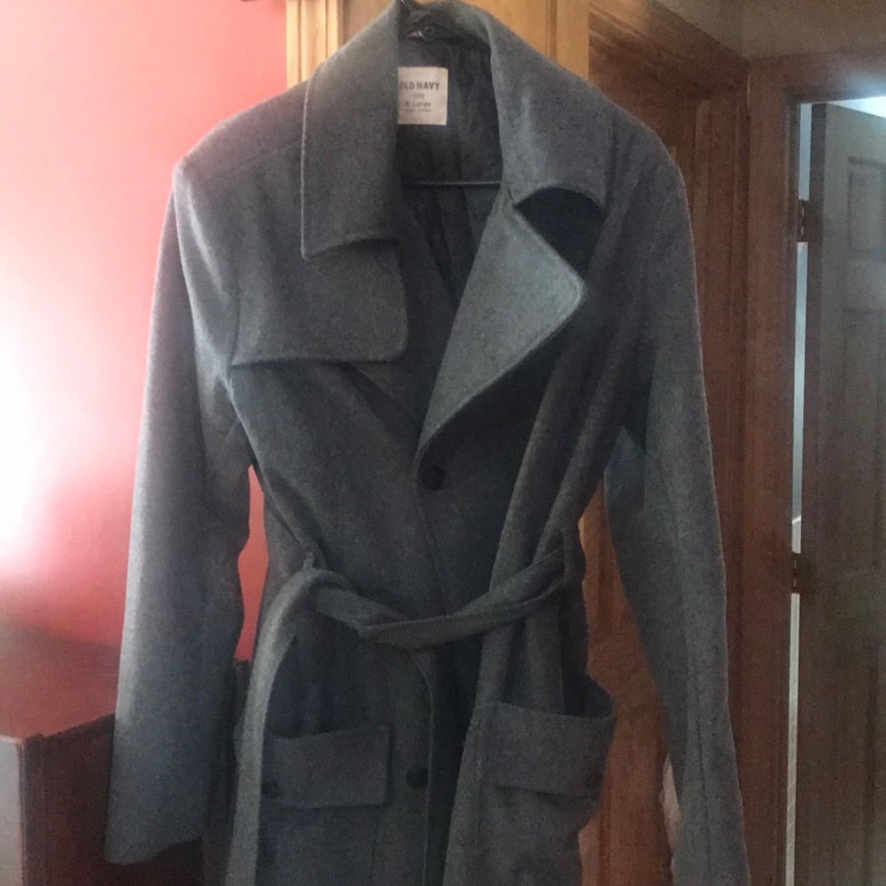 Old Navy button up wool coat